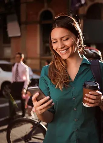 woman with coffee  cup